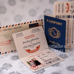 Thiệp cưới passport 1