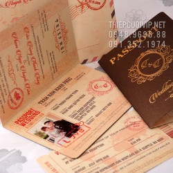 Thiệp cưới passport 2