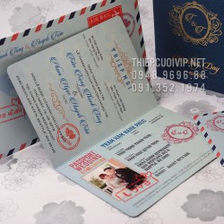 Thiệp cưới passport 3