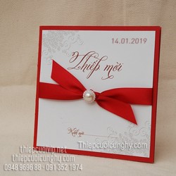 Thiệp cưới ribbon 2